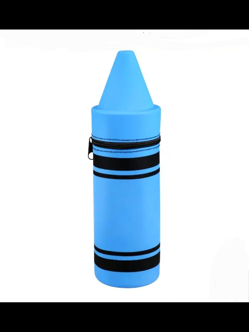 Blue Crayon-Shaped Silicone Pencil Pouch- NWT - Picture 11 of 11
